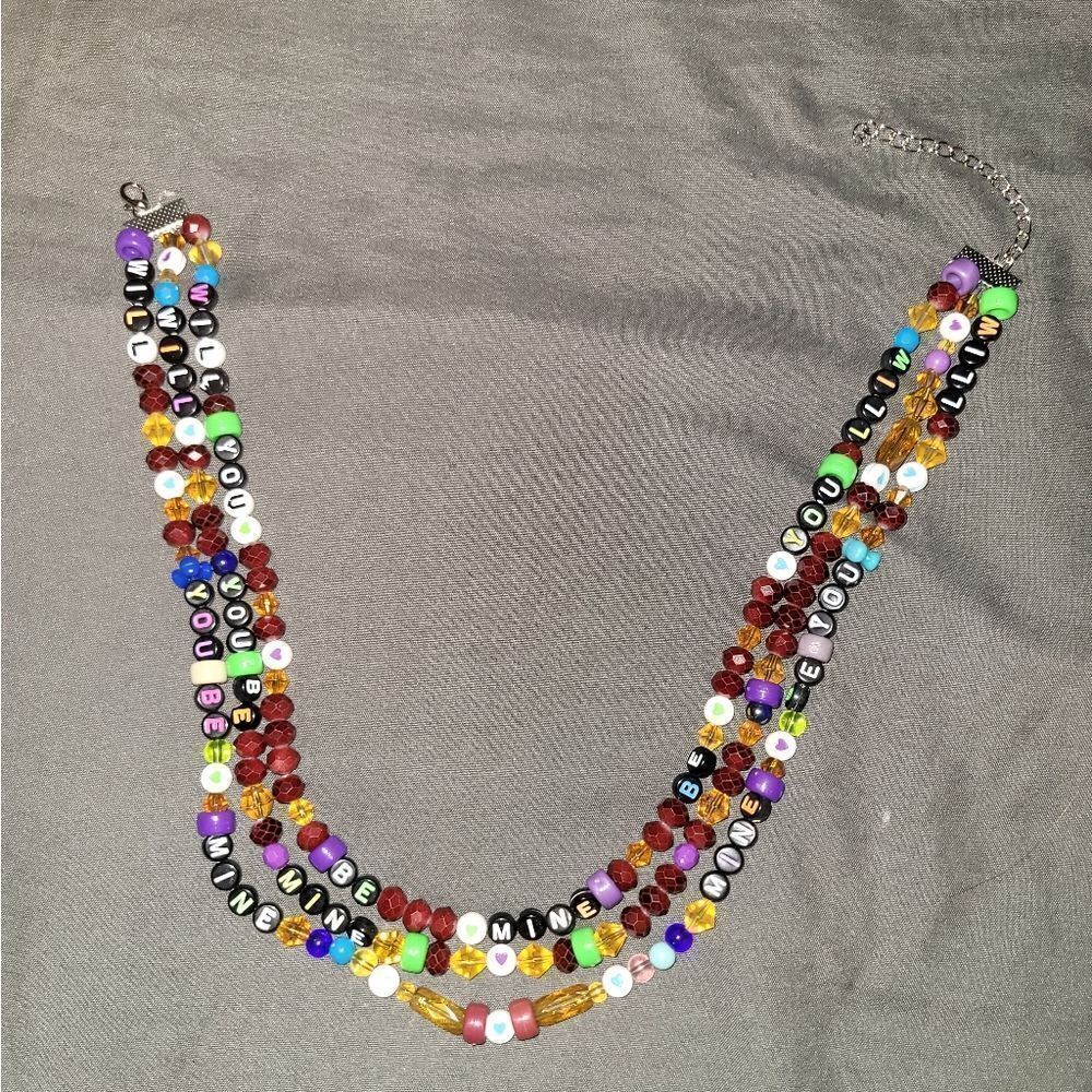 Will you be mine valentines 💝 multi layer necklace